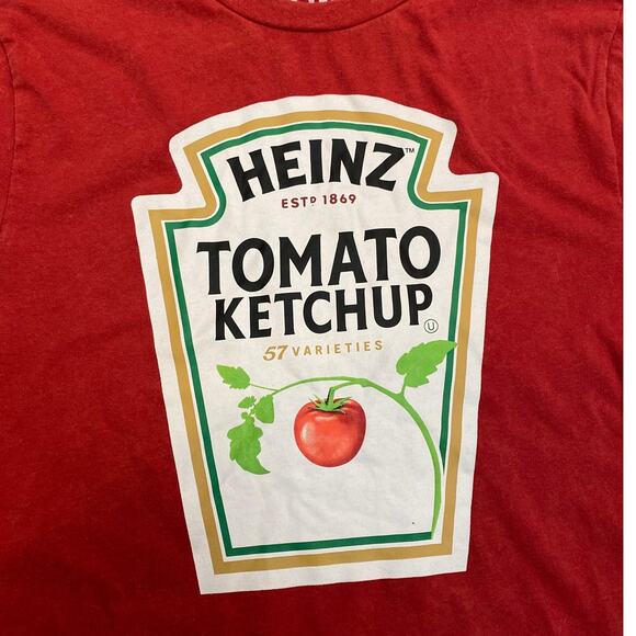 Official HEINZ Ketchup Merchandise Shirt Size L 12/14 silly sunny unique weird - Picture 3 of 9